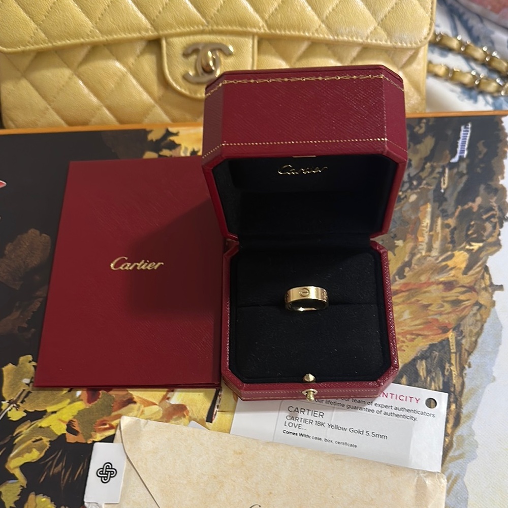 Cartier Love ring 5.5 mm 18k